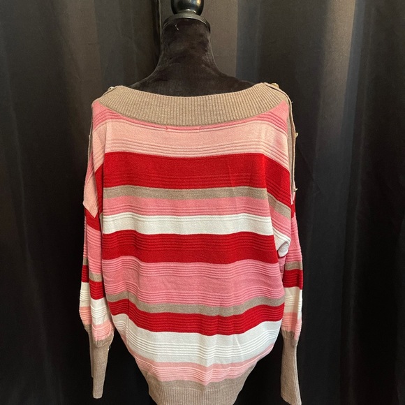 NY&CO Multicolored Long Sleeve Sweater - Picture 3 of 7